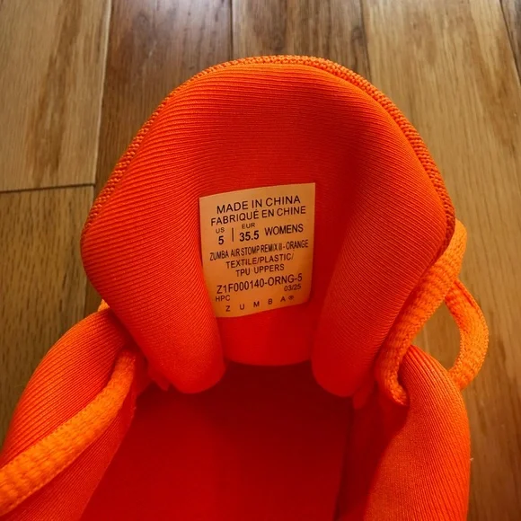 Zumba Air Stomp Remix II - Orange NWOT - Picture 8 of 11